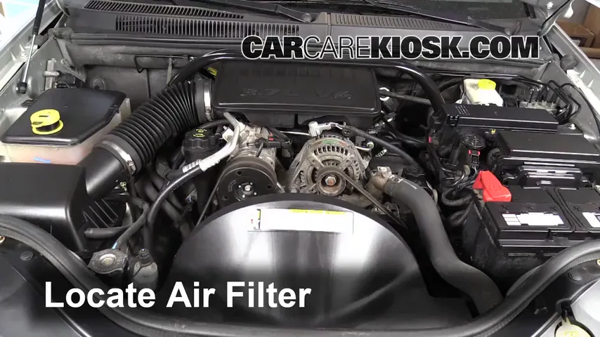 2007 Jeep Grand Cherokee Laredo 3.7L V6 Air Filter (Engine) Replace